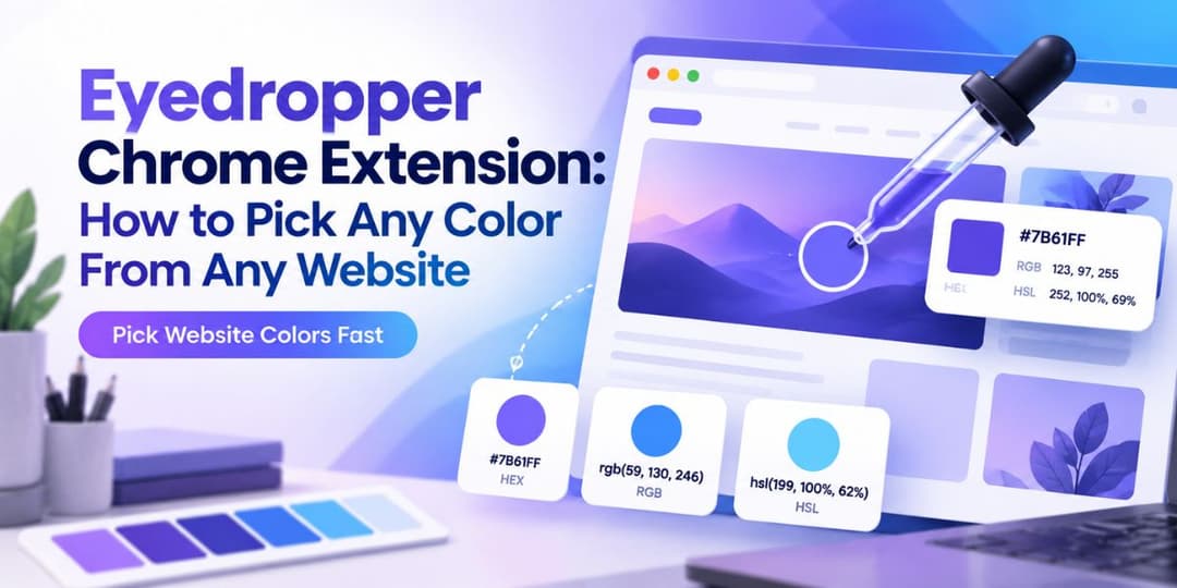 Eyedropper Chrome Extension   How to Pick Any Color From Any Website