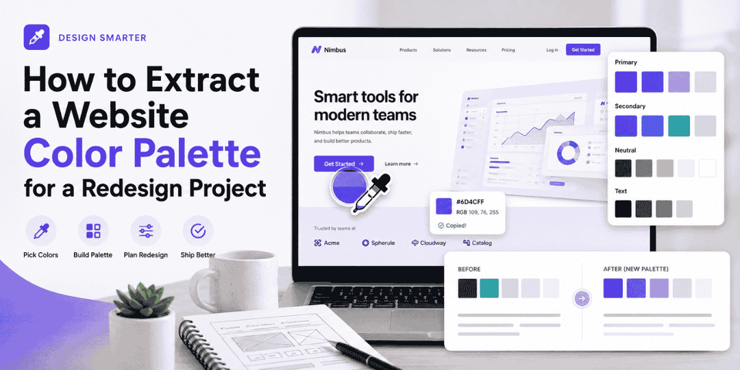 How to Extract a Website Color Palette