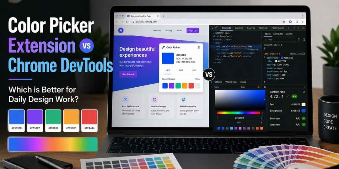 Color Picker Extension Vs Chrome Dev Tools
