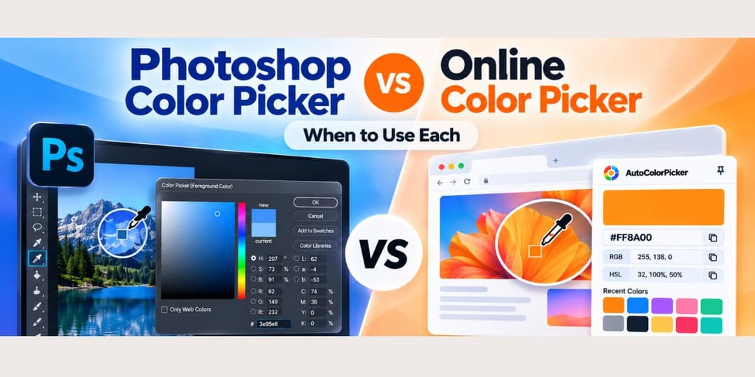 Photoshop Vs Online Color Picker