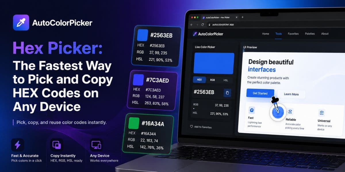 Hex Picker Pick & Copy Hex Color Codes Fast