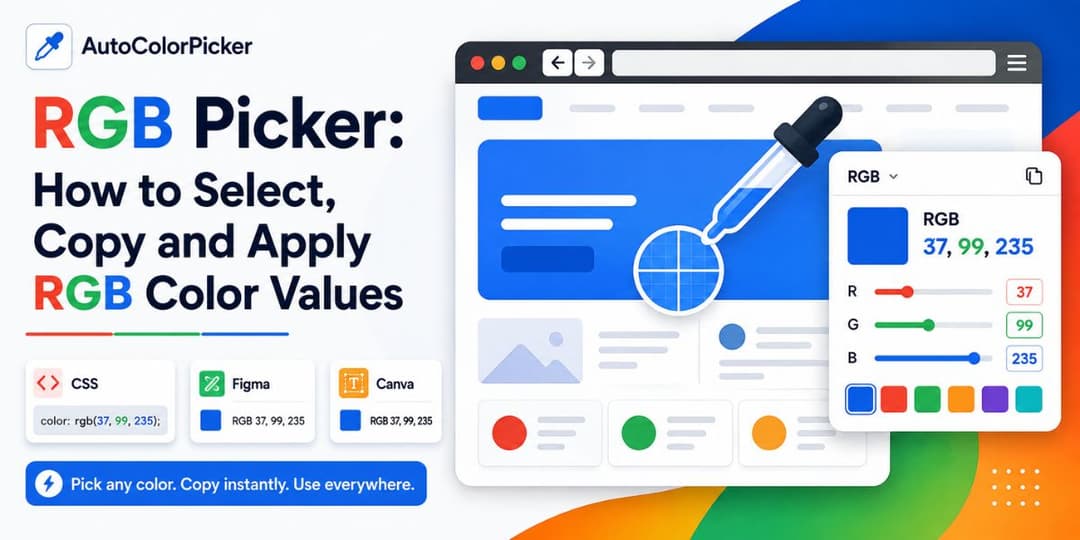 Rgb Picker How to Select, Copy and Apply Rgb Color Values